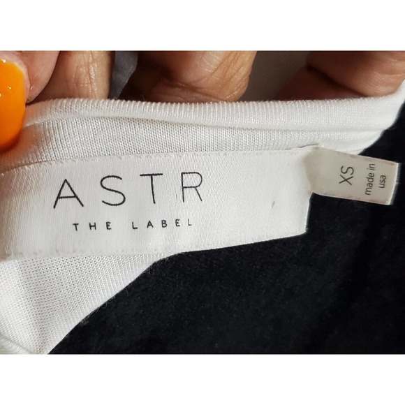 ASTR The Label Modal Blend Tie Knot Split Front High Low Style Tunic Tee Top XS - Picture 7 of 9